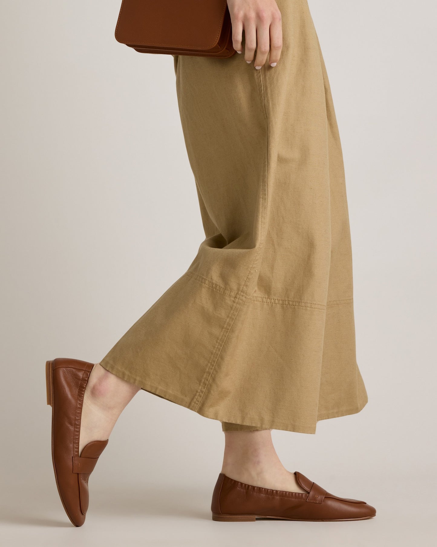 Italian Leather Cognac Soft Loafer