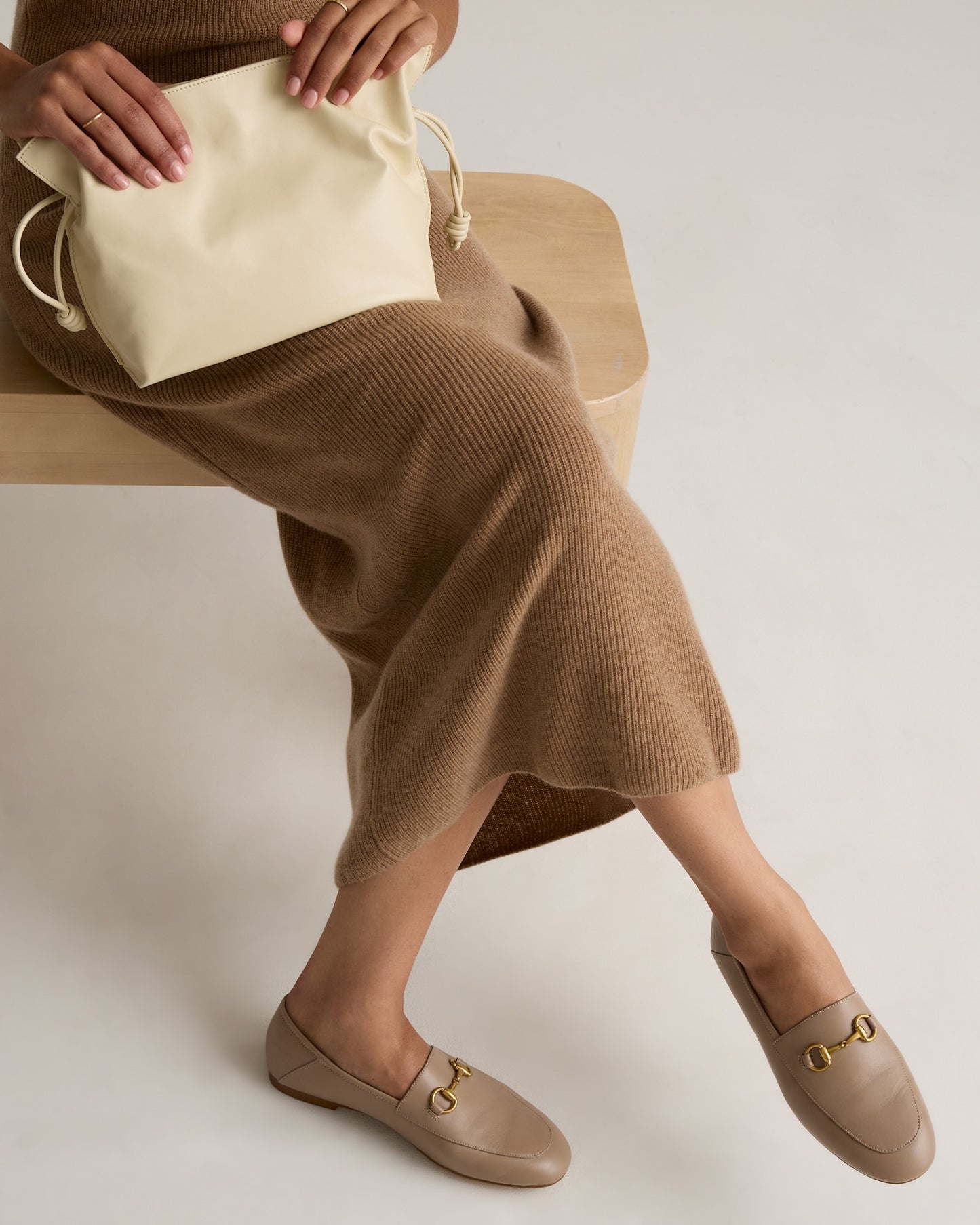 Italian Leather Soft Brown Horsebit Loafer