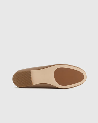 Italian Leather Soft Brown Horsebit Loafer