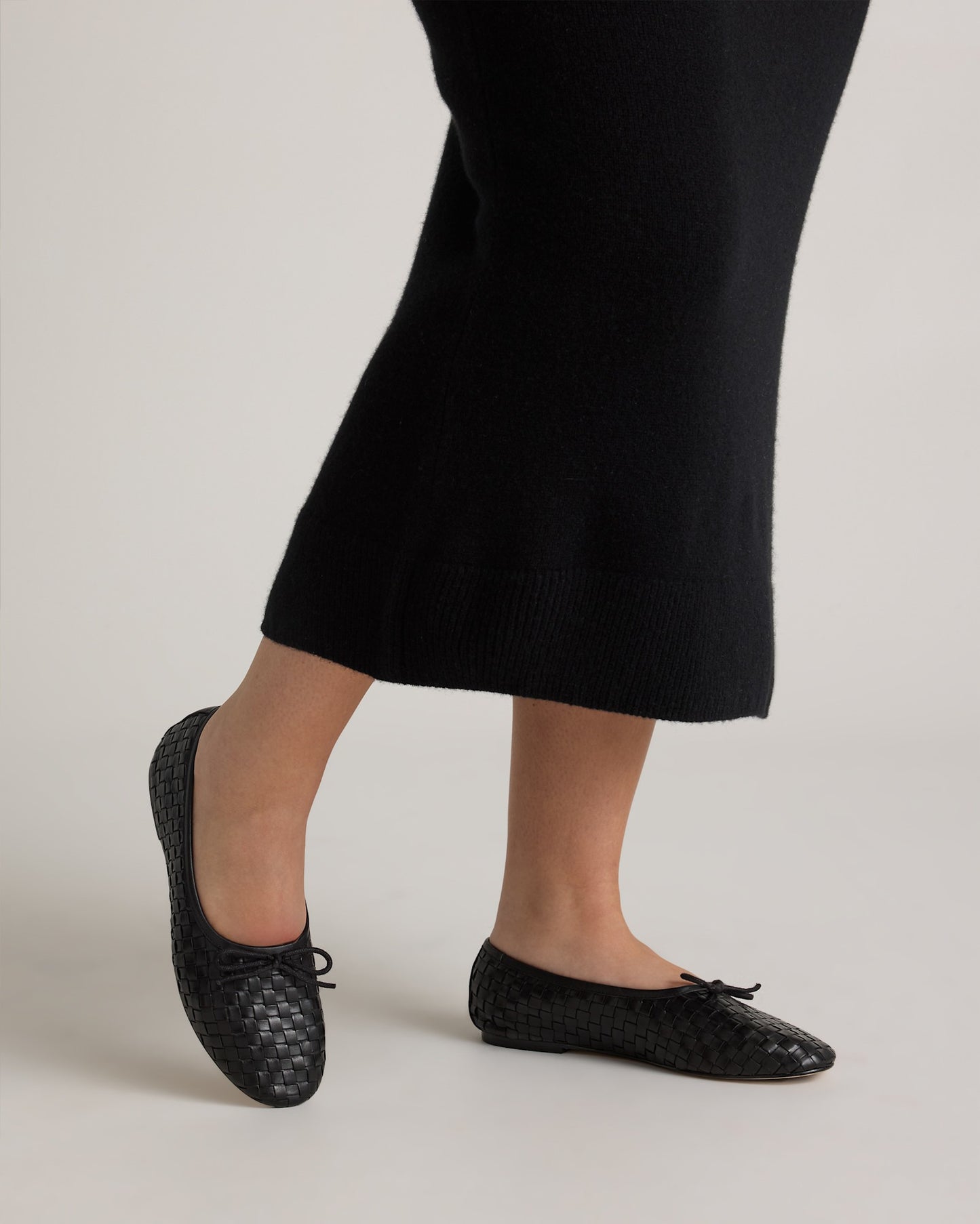 Italian Leather Handwoven Ballet Flat Shoes