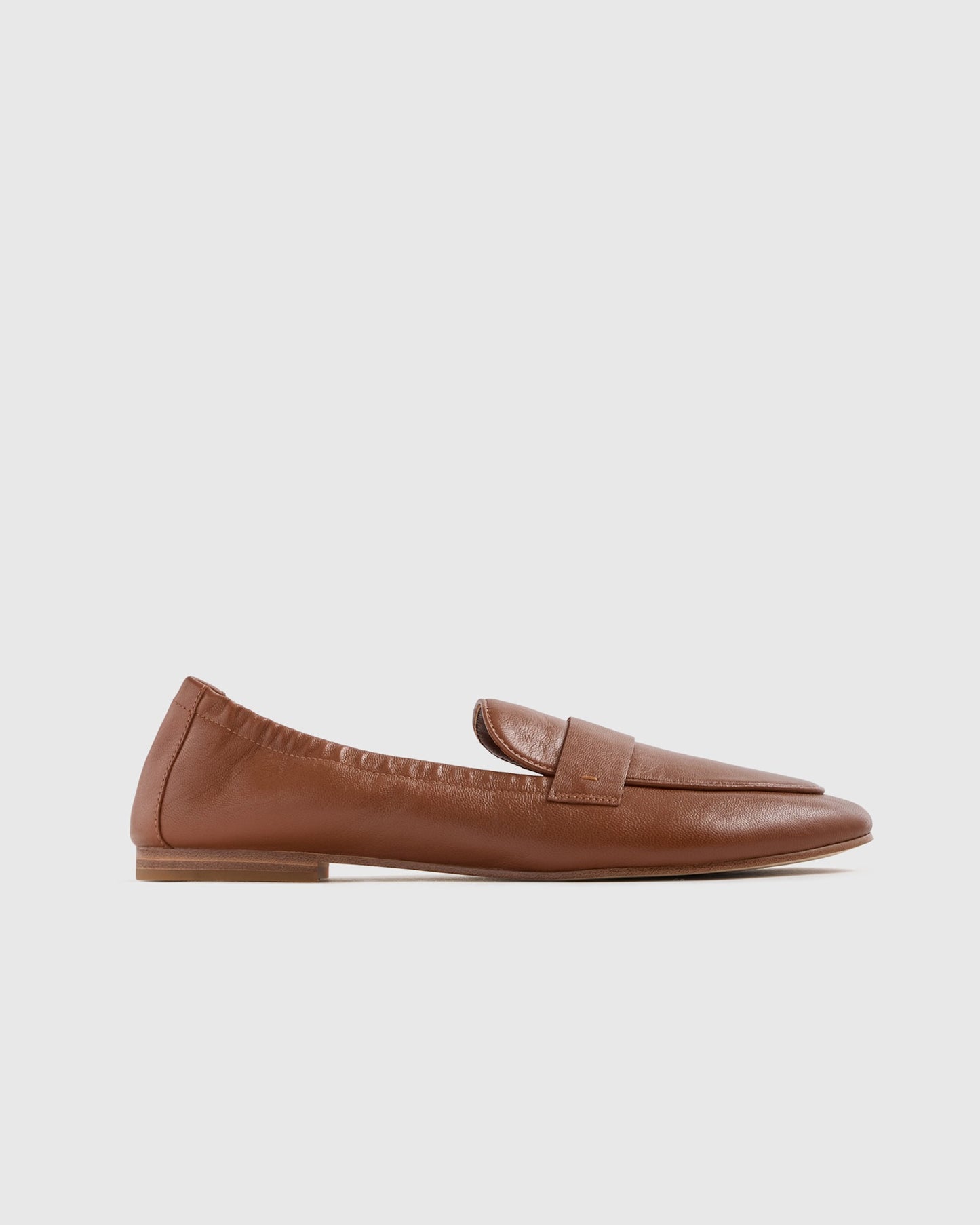 Italian Leather Cognac Soft Loafer